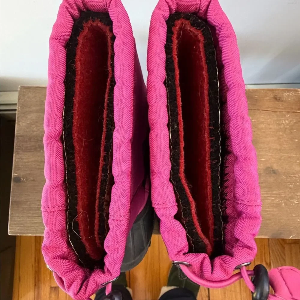 Kamik Kids Pink and Black Winter Snow Boots
